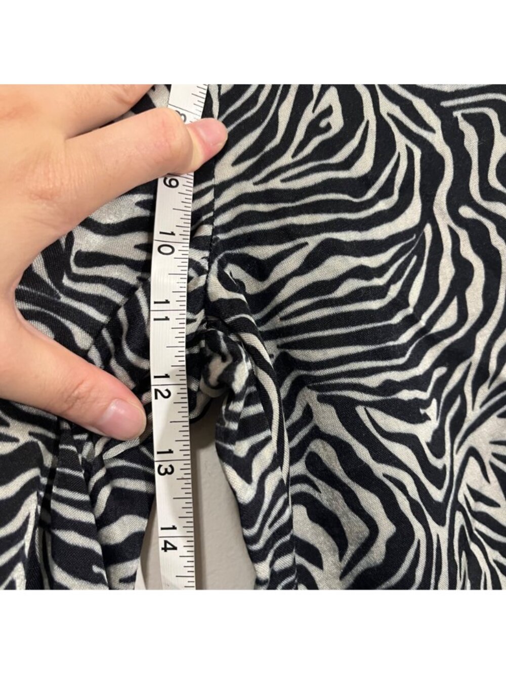 Free People x Nigel Preston Side Tie Zebra Pants XS Boho Indie Grunge Retro Y2K - Picture 16 of 16